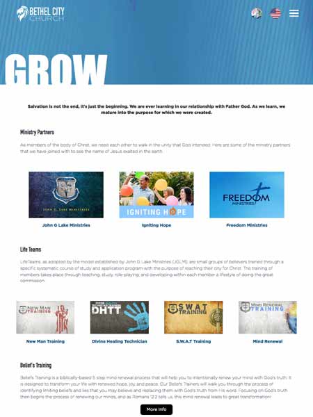 website grow page